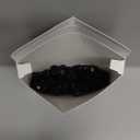 AceOrbit 50 Pcs Gazebo Curtain Hooks Metal Mosquito Netting Track Hook Black Plastic Wheel Ceiling Small Gazebo Replacement Accessories for Spring Summer Outdoor String Lights Garden Pergola Awning