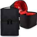 Makeup Bag Travel Cosmetic Bag 7.5x5.5x4.4 Inch Makeup Brush Holder Organizer Cute Portable Artist Toiletry Storage Bag Cosmetics Case for Women