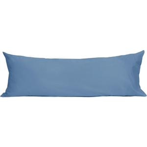 Sunflower Body Pillowcase 100% Cotton Long Pillow Cover/Case Envelope Closure 1 Pack, 20x54 inches Copen Blue, Soft and Breathable