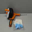 Drain Auger, Clog Remover with Drill Adapter, 25 Feet Flexible Plumbing Snake Use Manually or Powered for Kitchen, Bathroom and Shower Sink, Comes with Gloves (Orange)