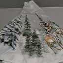 AVOIN colorlife Snowman Reindeer Snowflake Christmas Tree Skirt 36 Inch, Winter Holiday Tree Mat Decoration (Gray)