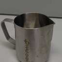 Milk Frothing Pitcher,350ml/600ml Milk Frother Cup Stainless Steel Kettle (12oz/20oz) Coffee Bar Cappuccino Espresso Machine Accessories Barista Tools (12oz) (Silver)