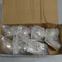 WHGJ 7 Pcs Large Silver Mercury Glass Christmas Ball Ornaments Set, Assorted 3.15''-5'' Hanging Baubles for Christmas Tree, Vintage Decorations for Winter Holiday Xmas Tree Decor