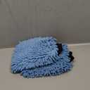 AIDEA Car Wash Mitt Microfiber-2PK, Scratch-Free& Lint-Free, Premium Chenille Microfiber Wash Mitt-Blue Regular Size (7.12''X10.14'')