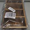 QUALLON Coffee Station Organizer with Small Removable Dividers, Wooden Coffee Bar Accessories Storage For Countertop, Farmhouse Kcup Coffee Pod Holder Basket With Handle For Coffee Lover