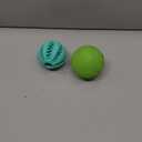 HIPPIH Dog Puzzle Toy 2 Pack, Interactive Dog Toys for Treat Dispensing, Durable Puppy Toys for Teething, Dog Treat Ball for Teeth/Slow Feeder/IQ Training/Playing, Blue-2.75, Green-3.14