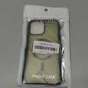 SUPFINE Magnetic for iPhone 13 Pro Max Case (Compatible with MagSafe) (Military Grade Drop Protection) Slim Translucent Matte Shockproof with Anti-Fingerprint Phone Case,Cangling Green