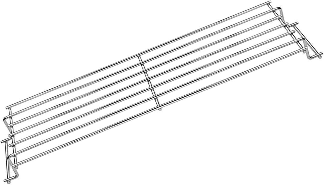 69866 Grill Warming Rack for Weber Spirit 200 Series & GS4 Spirit II 200 Series Fits Spirit E-210 S-210 E-220 S-220 with Front Controls Replacement for Weber 67026 7640 Stainless Steel Grill Top Rack