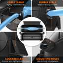 2 x QUOBAS 2 Pack Small Outdoor Extension Cord Cover, Waterproof Electrical Box for Outdoor Outlets, Plugs, Holiday Christmas Lights, Power ToolsBlack