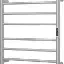 Electric Towel Warmer Rack,Heating Towel Warmer,Timer & Temperature Control,Wall-Mounted Plug-in for Bathroom,Brushed,Stainless Steel,8-Bar(27.56x20.87x4.41in)