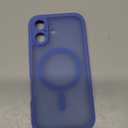 TOCOL Magnetic for iPhone 16 Case, Upgraded Full Camera Protection, Compatible with Magsafe, Drop Protection, Translucent Matte Back Bumper Phone Cover 6.1-Inch (Ultramarine)