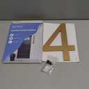 DEWEL House Numbers for Outside, 8 Inch Modern Floating Address Numbers for Farmhouse, Street, Front Door (Number 4)