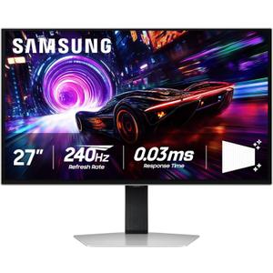 SAMSUNG 27-inch Odyssey QD-OLED G8 (G81SF), 4K, 240Hz, Gaming Monitor, 0.03ms Response Time, DisplayHDR True Black 400, AMD FreeSync Premium Pro, Ergonomic Stand, LS27FG810SNXZA, 2025