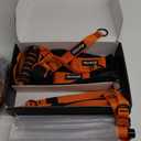 Pilates Bar Kit with Resistance Bands, Heavy Duty Pilates Equipment for Men, Strength Training Bar for Legs, Hip, Back, Arm, Abs, Chest, Shoulders, Portable Home Gym Full Body Workout Equipment (1-Orange)