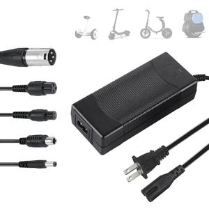 42V 2A Electric Scooter Charger 5 in1 Plugs Universal,for 36V Electric Scooter Ebike Lithium Batteryfor Jetson,Razor,Swagtron,Bird,Gotrax,Segway