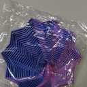 3D Printed Expanded Sensory Fidget Star, Sensory Fidget Star with Handle, Colorful Whirling Spiral Design, Fractal Fidget Hexagon for Office desks as a Stress-Relief Gifts(Purple)