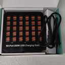 USB Charger USB Charging Station for Multiple Devices 300W (60A) 60 Ports Wall Charger Charging Hub Desktop Fast Charging Block Compatible with iPhone iPad Laptop Smartphones