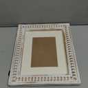 11x14 Rustic Picture Frame, Decorative Distressed Beaded Detailing, Natural Pine Wood with Real Glass, Matted to 8x10/5x7 Photos, Gallery Wall Poster Frame and Tabletop Display, Natural