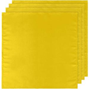Gold Cloth Napkins Set of 4 Dinner Napkins Washable Reusable Soft Table Napkin for Dining Weddings Party Restaurant Decoration 20x20 inch