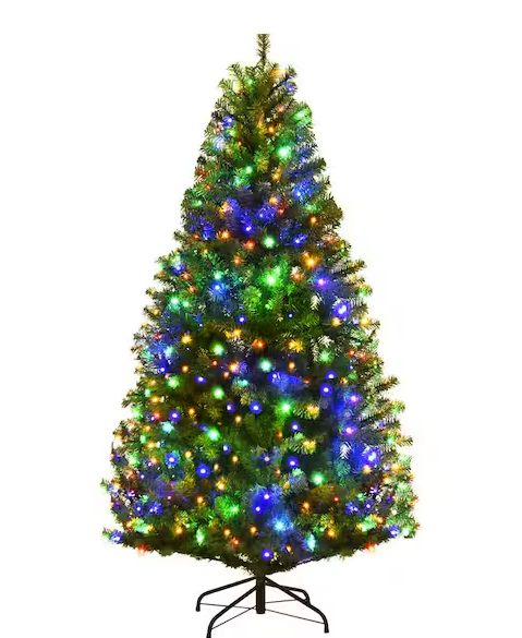 5 ft. Pre-Lit Artificial Christmas Tree with 150 LED Lights