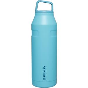 Stanley IceFlow Cap and Carry Water Bottle | Wide Mouth Twist Lid | Lightweight & Leakproof for Travel & Sports | Insulated Stainless Steel | BPA-Free (Pool)
