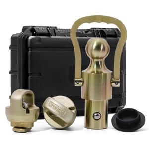 GNXA2061 Gooseneck Ball Kit,2-5/16-Inch Ball&Safety Chain Anchors Ram 2500/3500 Gooseneck Ball for Dodge Ram Trucks,Fits Ford F-250/F-350/F-450 Super Duty,Chevy Silverado&GMC Sierra