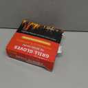 QUWIN BBQ Gloves, Oven Gloves, 1472 Extreme Heat Resistant,Grilling Gloves Silicone Non-Slip Oven Mitts, Kitchen Gloves for BBQ, Grilling, Cooking, Baking-1 Pair (Black, One Size Fits Most)