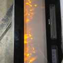 70 Fluted Fireplace TV Stand for 80 TVs, Remote & Touch Control, Adjustable Flame Colors & Temperature Entertainment Center with Storage, Modern Media TV Console Table for Living Room (Black)