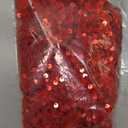 Mr. Pen- Small Christmas Tree Skirt 24 inch, Red Sequin Tree Skirt