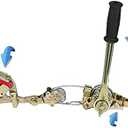 QWORK 1 T Cable Grip Wire Grip Steel Rope Jaw Puller for Wire Rope, Pulling 2204 Lbs