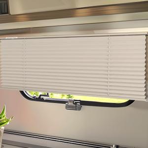 RV Blinds for Camper Windows, Camper Replacement Blinds, Privacy Protection, RV Window Shades for RV, Camper, Travel Trailer, Grey (50" W x 32" L)