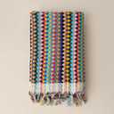 Pom Pom Turkish Bath and Beach Towels - Thick, Soft, Luxurious 100% Turkish Organic Cotton Bubble Weave Towels (Mixed Colors, 35 x 67 Bath Size)