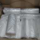 Aluf Plastics High Density Trash Bags, 16 Gallon, 1000 Count, 8 Micron (eq), 24" x 33", Clear, for Bathroom, Office, Industrial, Commercial, Janitorial, Municipal, Recycling