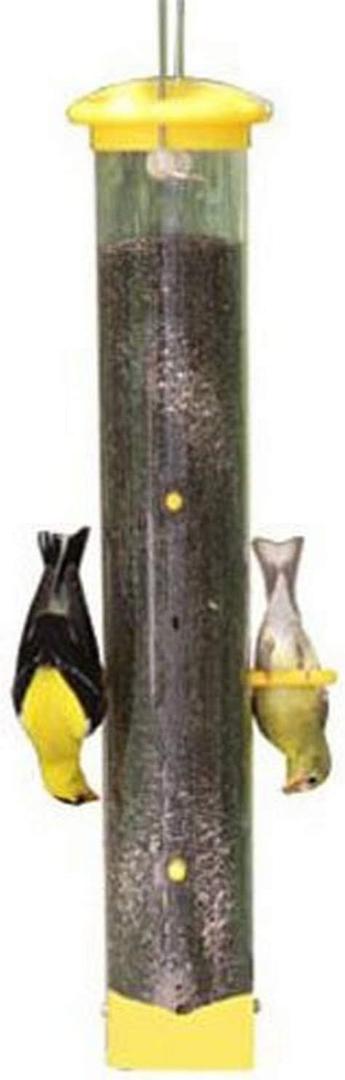 Woodlink NATUBE20NB Audubon Tails Up Nyjer Thistle Finch Wild Bird Feeder, 17.25-Inch,Brown/A