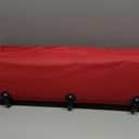 Simplify Christmas Tree Storage Bag | Holds Artificial Trees up to 11 Feet Tall | Holiday Decorations Organizer | Wheeled | Collapsible Duffle | Red