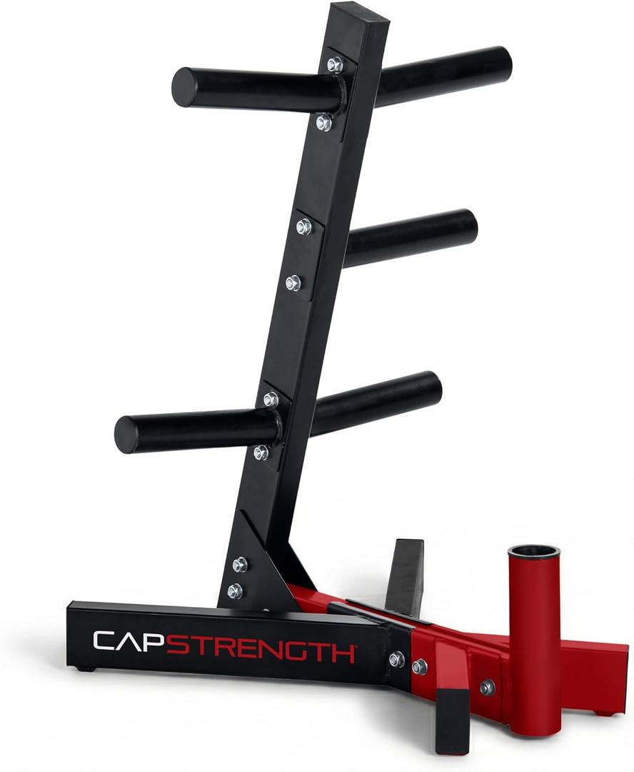Cap Barbell Olympic Plate Tree Storage Rack