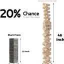 Gray Large Tower Game Outdoor Games 54 Blocks Stacking Game Includes Carry Bag