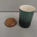 Le Creuset Signature Large Salt Cellar and Storage Canister with Wood Lid, 26 oz., Artichaut