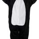 Unisex Children Animal Onesie Pajamas,Kids Flannel Halloween Cosplay Costume/Homewear/Sleepwear (5-6 Years, Panda)