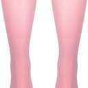 NuVein Sheer Compression Stockings, 15-20 mmHg Support, Women's Medium Denier Nylons, Knee High, Closed Toe, Pink, 2X-Large
