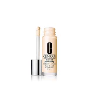 Clinique Beyond Perfecting Lightweight Liquid Foundation + Concealer For Dry Combination to Oily Skin Types | Full Coverage + Natural Matte Finish (AE Flax WN 01 - very fair, warm-neutral undertones)