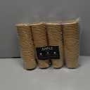 Juvale 50 Pack Brown Paper Ice Cream Cups - Disposable Dessert Bowls for Sundae Bar, Frozen Yogurt - Snack Cups (5 ounces)