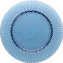 Fortessa Archie Glass, 10.6 Inch Dinner Plate (Set of 4), Cornflower Blue
