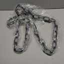 Monarch Rain Chains Aluminum Traditional Link Rain Chain, 8.5 ft Black Powder Coated Aluminum Decorative Rain Catcher Chain for Gutters, Black Aluminum Rain Gutter Replacement Downspout