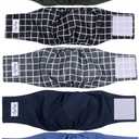 JoyDaog Reusable Dog Belly Bands for Male Dogs Diapers,5 Pack Premium Washable Dog Diapers Male Puppy Nappies Wrap,M