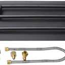 Stanbroil 22.5" Natural Gas Powder Coated Steel Fireplace Triple Flame Pan Burner Kit