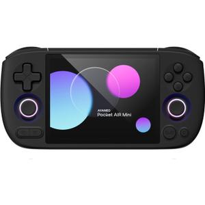 AYANEO Pocket AIR Mini Android Handheld Game Console - 4.2" HD 4:3 Retro Gaming Screen, MTK G99 Octa-Core, Hall Effect Joystick & Triggers, Portable Gaming Device (Aurora Black, 2G+32G)
