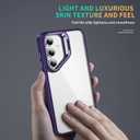 Starhemei for Galaxy S24 FE 5G Case, Camera Invisible Bracket Anti Drop Protective Case, Slim Soft Silicone Rubber & Hard Back Shockproof Phone Case for Samsung Galaxy S24 FE 5G (Purple)