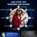 Inspiratek Smartwatch for Men & Women - Multi-Function Health Fitness Watch w/Accurate All- Day Sleep, Step & Heart Rate Monitoring - Waterproof iOS and Android Smart Watch for Women & Men (Black)