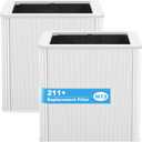 (2-Pack) 211+ Replacement Filter Compatible with Blue Pu-re 211+ Air Cleaner Purifier Series, 2 Stage Filtration System of H13 True HEPA and Activated Carbon Filter